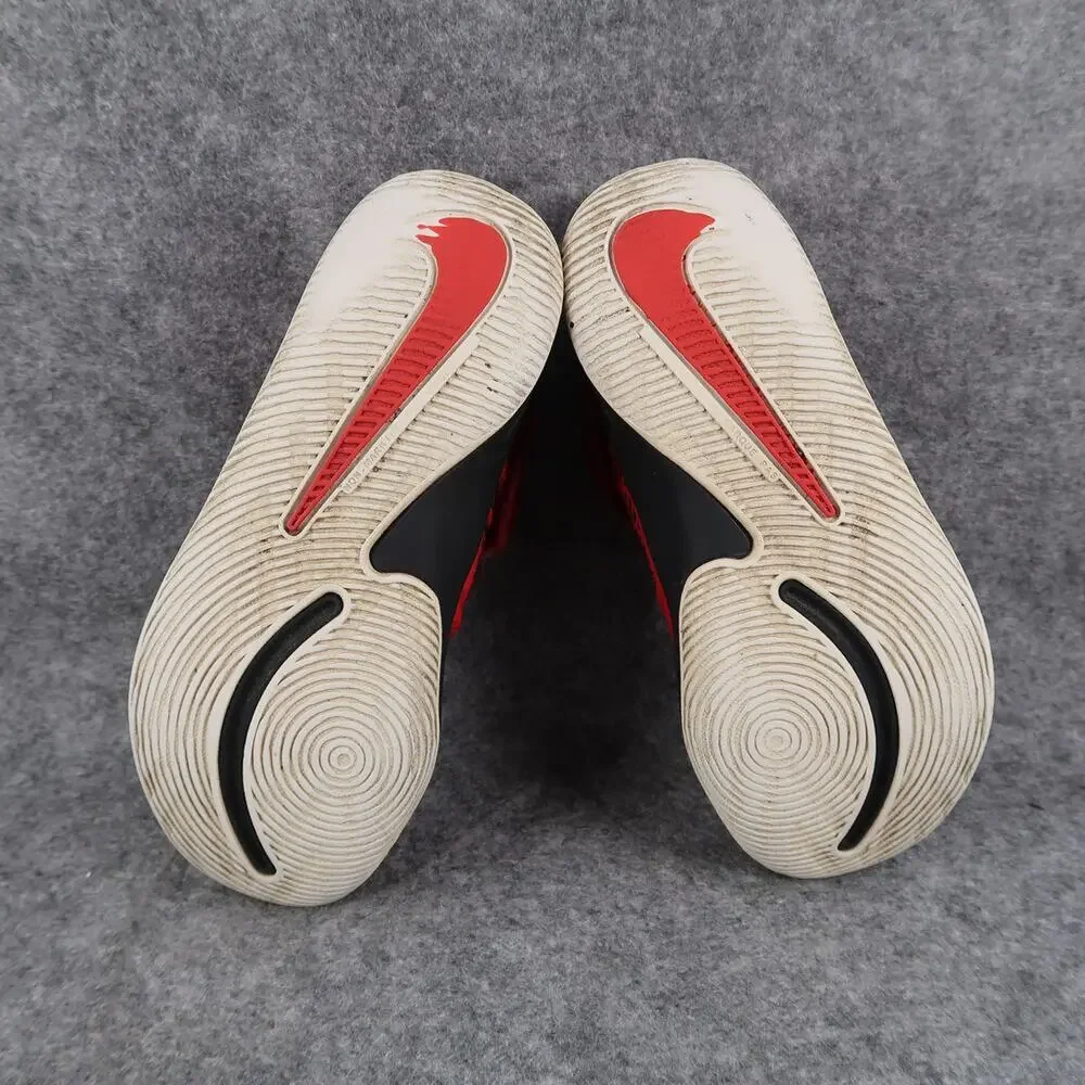 Nike Shoes Kids 13 Sneaker Team Hustle Mid Athletic Trainer Basketball Red Black - Picture 10 of 12